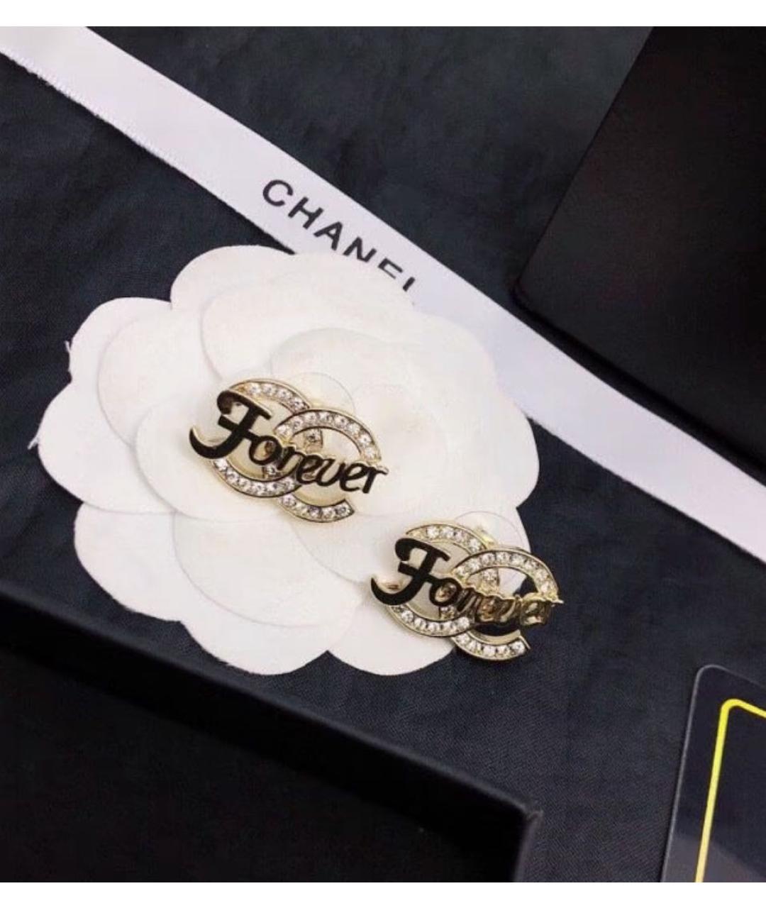 CHANEL Золотые серьги, фото 2