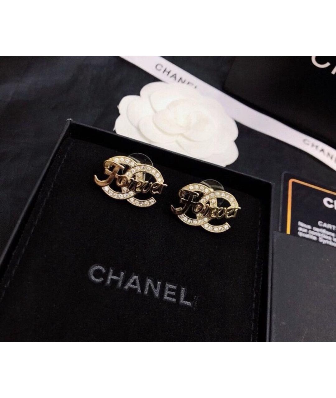 CHANEL Золотые серьги, фото 4