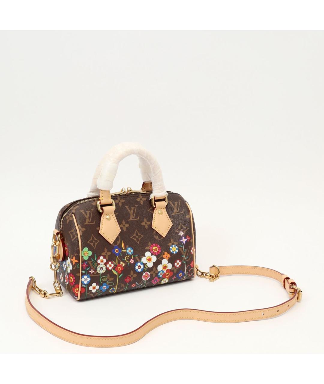 LOUIS VUITTON Коричневая кожаная сумка через плечо, фото 4