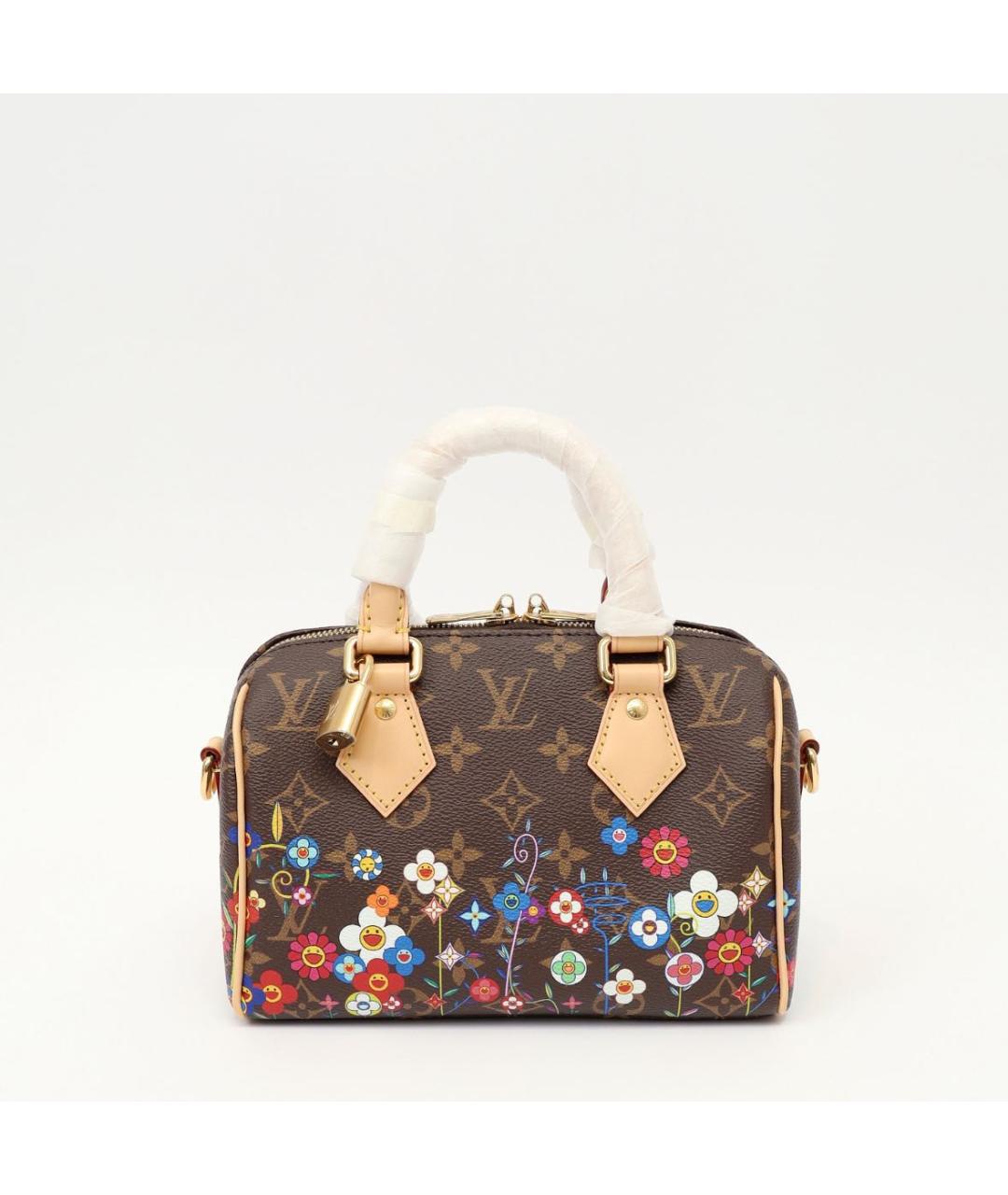 LOUIS VUITTON Коричневая кожаная сумка через плечо, фото 2