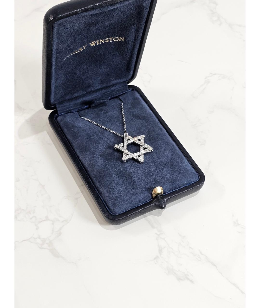 Harry Winston Серебряное платиновое колье, фото 2