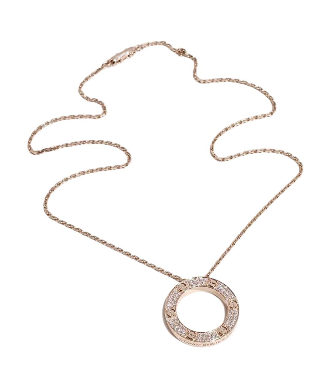 CARTIER Золотое колье из розового золота, фото 1