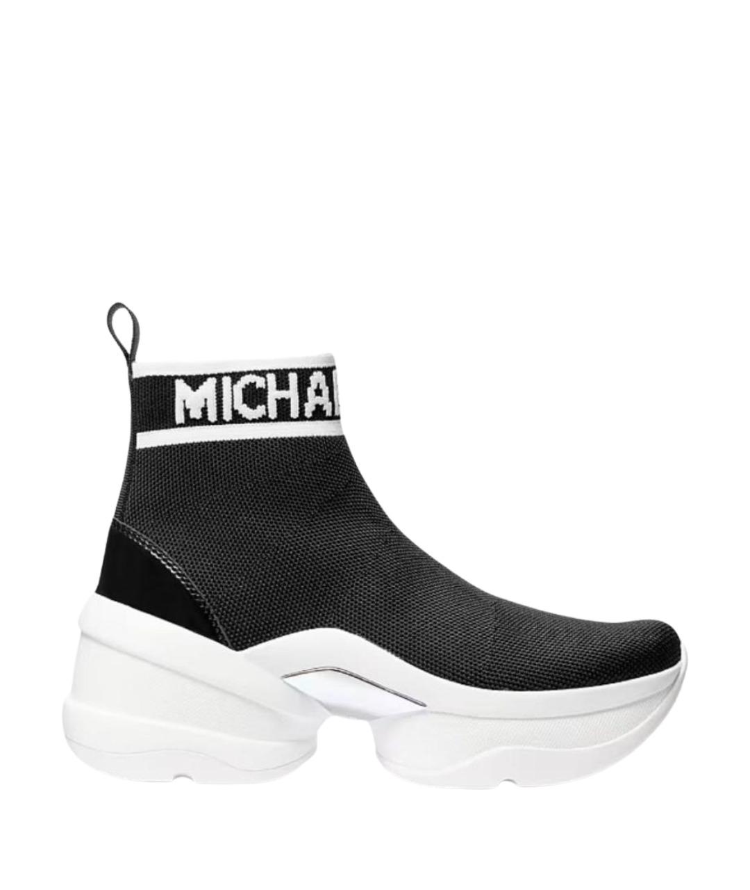 MICHAEL KORS Черные текстильные ботинки, фото 1