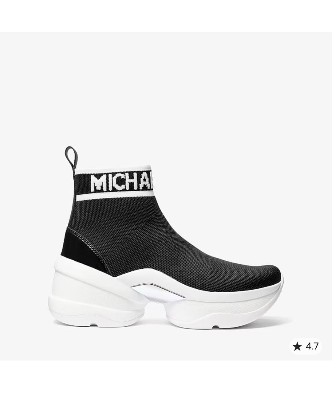 MICHAEL KORS Черные текстильные ботинки, фото 5