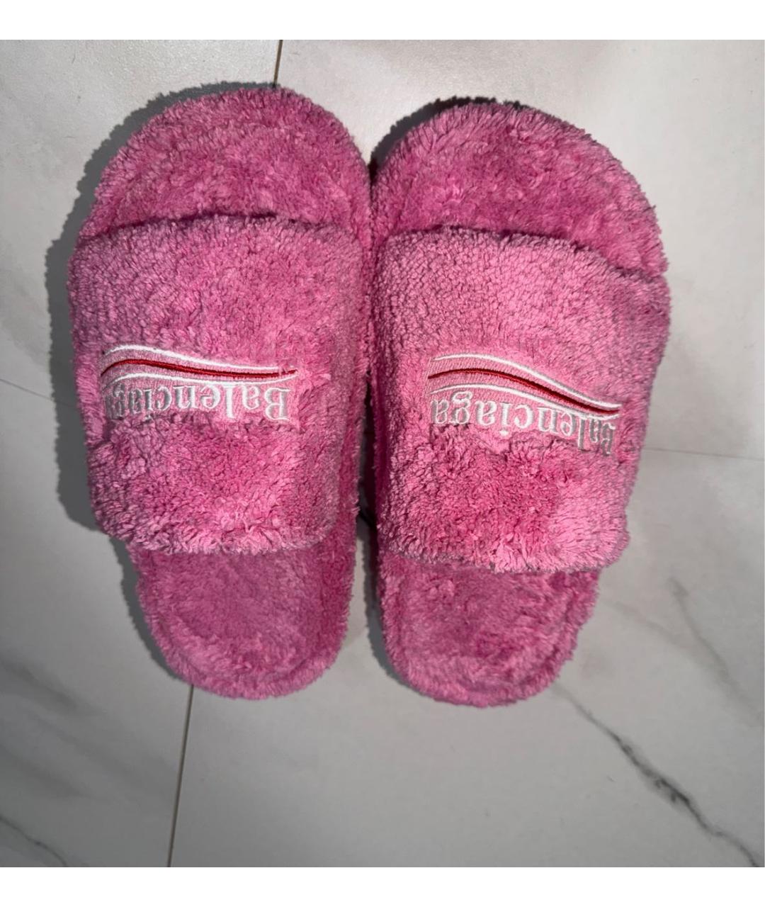 BALENCIAGA Розовые шлепанцы, фото 3