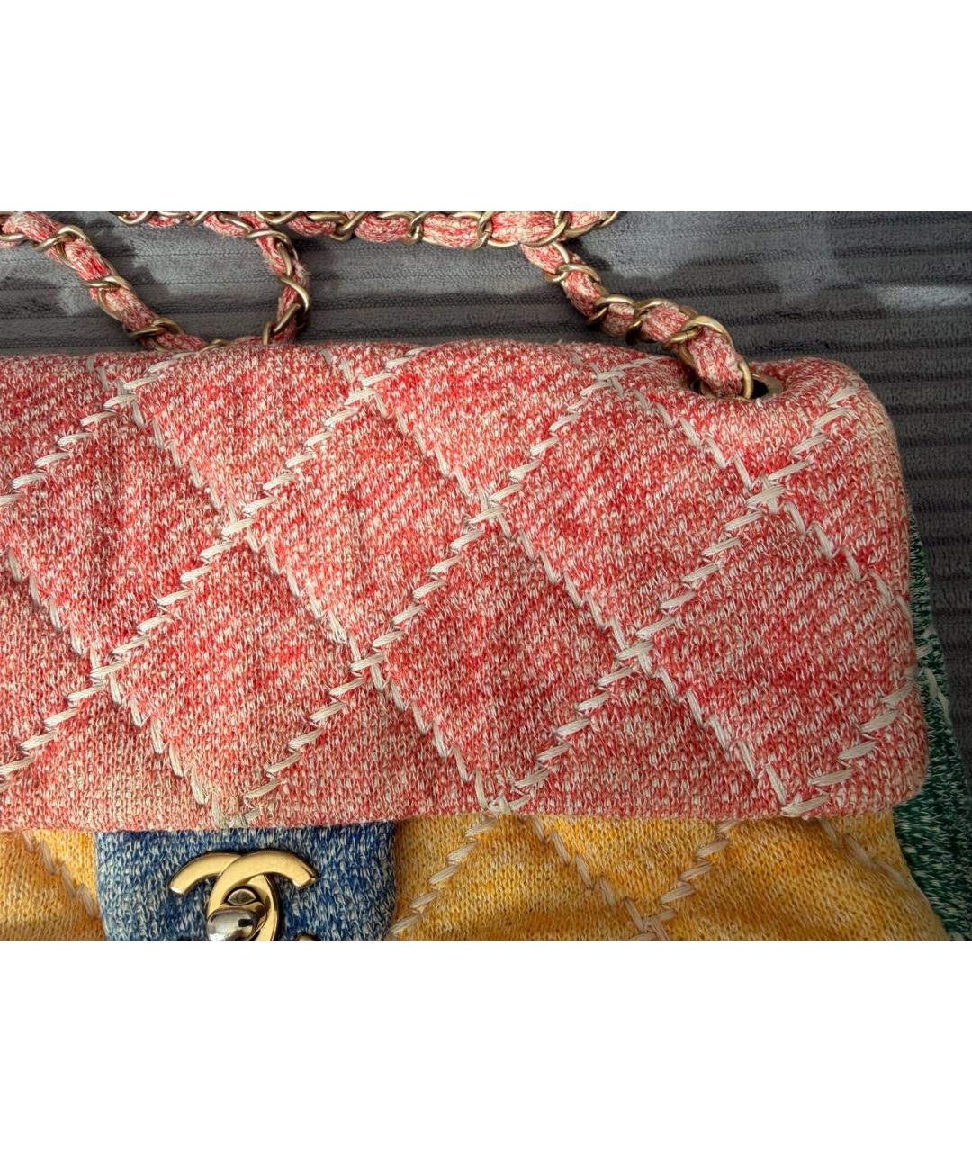 CHANEL Мульти твидовая сумка через плечо, фото 6