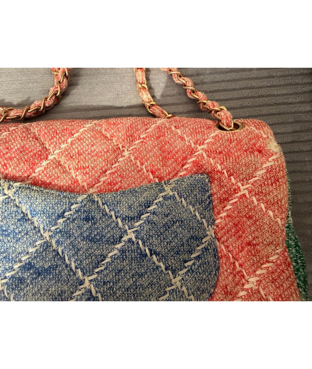 CHANEL Мульти твидовая сумка через плечо, фото 8