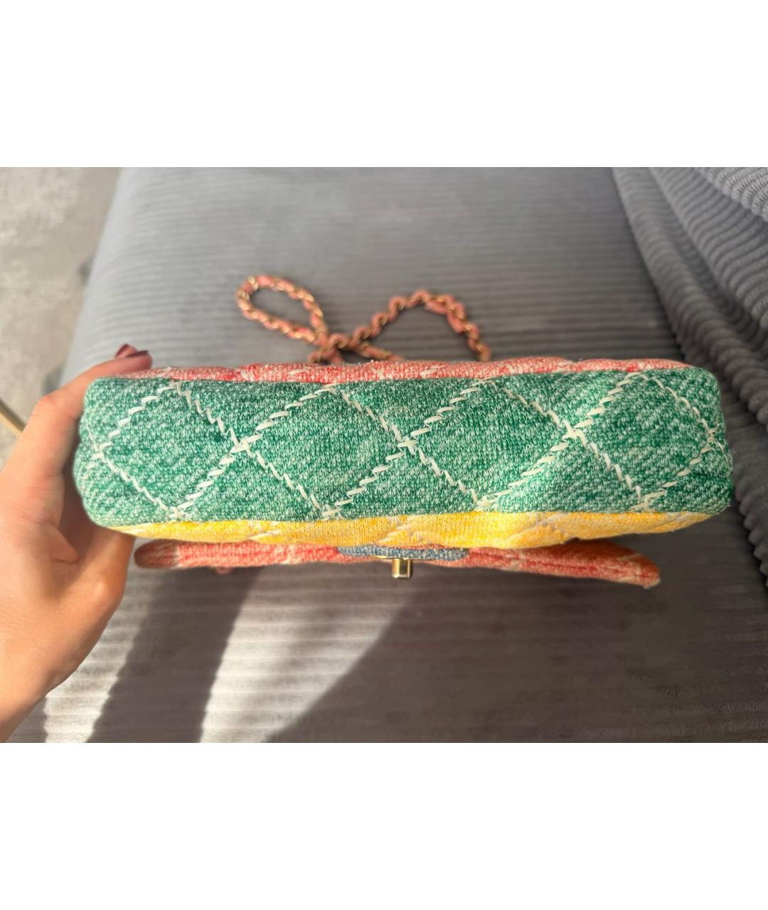 CHANEL Мульти твидовая сумка через плечо, фото 2