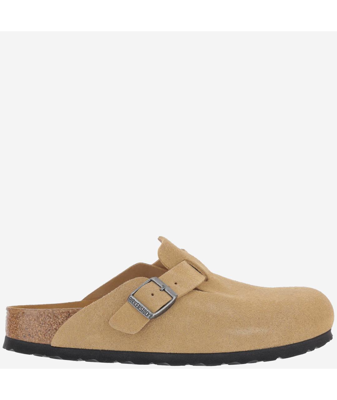 BIRKENSTOCK Бежевые замшевые мюли, фото 6