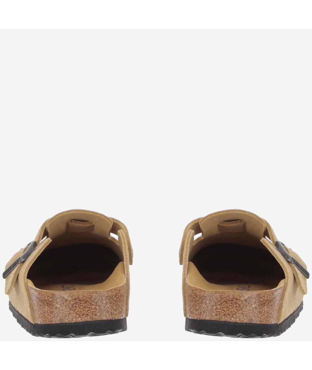 BIRKENSTOCK Бежевые замшевые мюли, фото 4