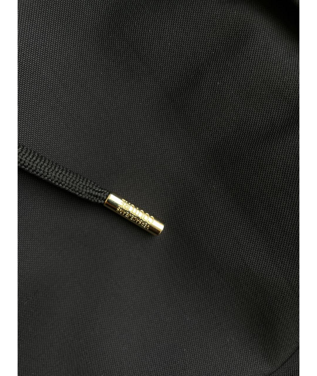 VERSACE JEANS COUTURE Черные полиэстеровые брюки чинос, фото 5