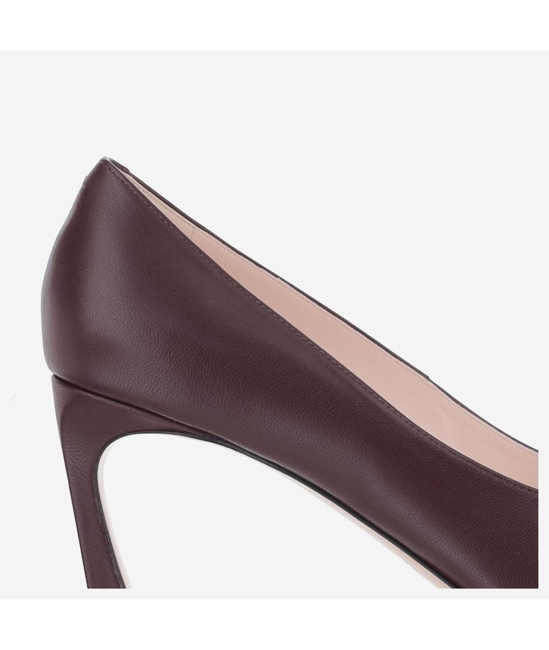 ROGER VIVIER Бордовые туфли, фото 4