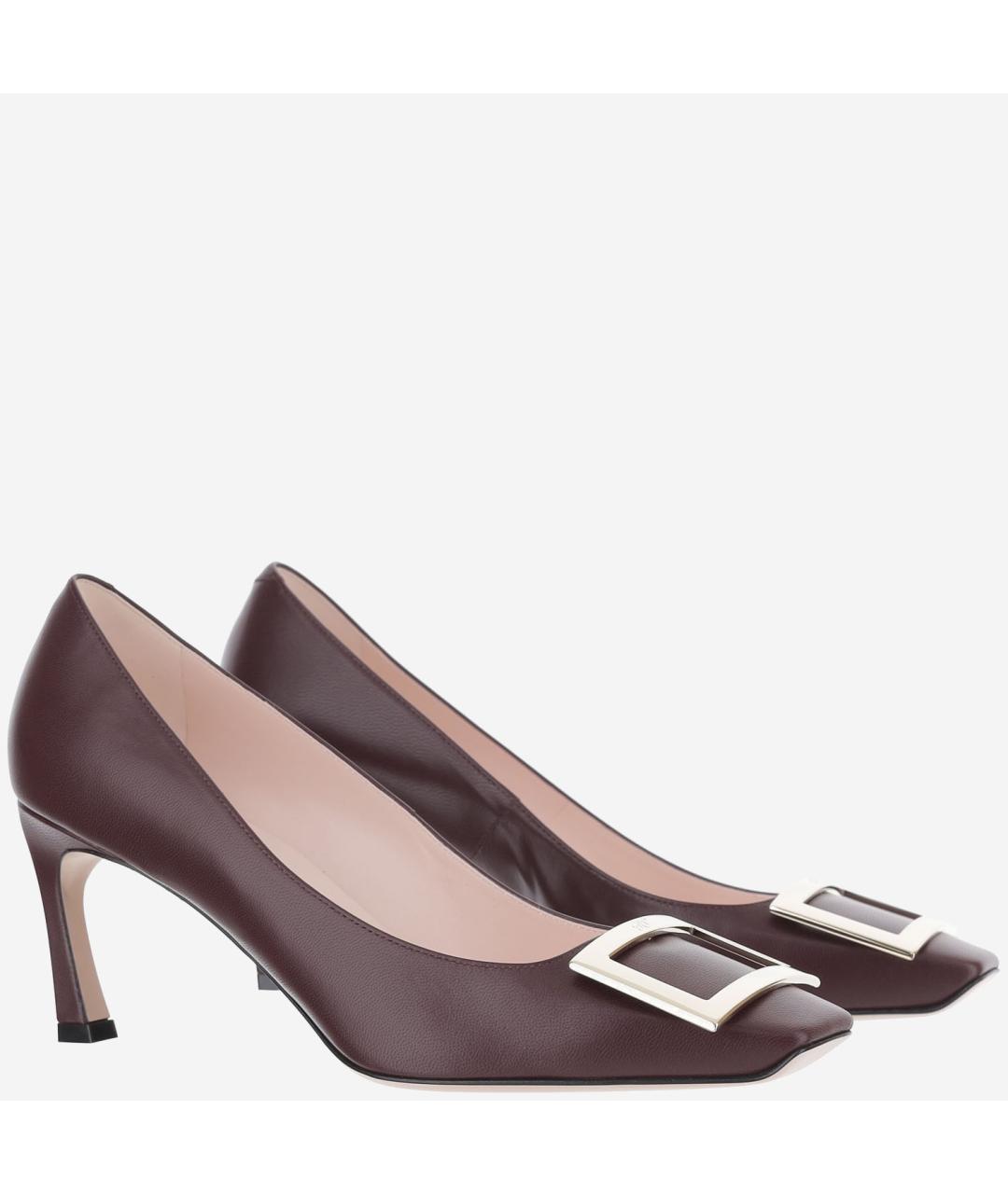 ROGER VIVIER Бордовые туфли, фото 2