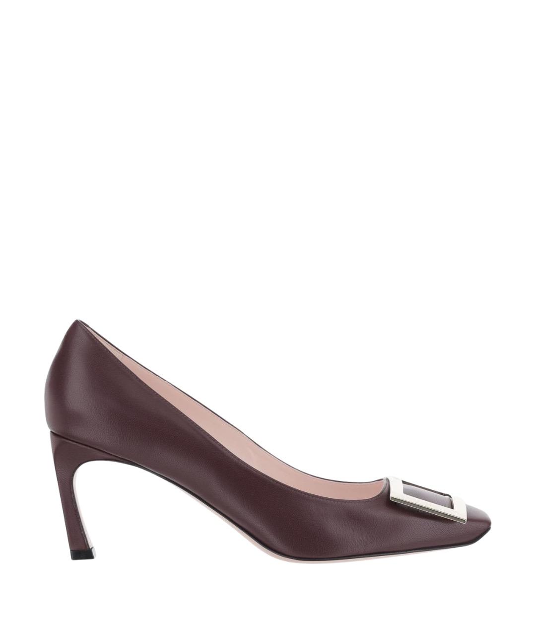 ROGER VIVIER Бордовые туфли, фото 1