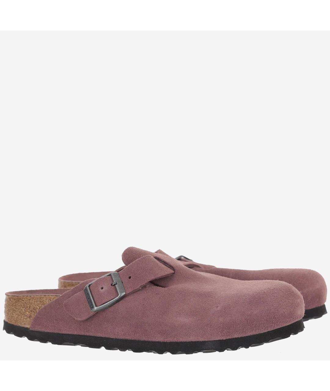 BIRKENSTOCK Розовые замшевые мюли, фото 3