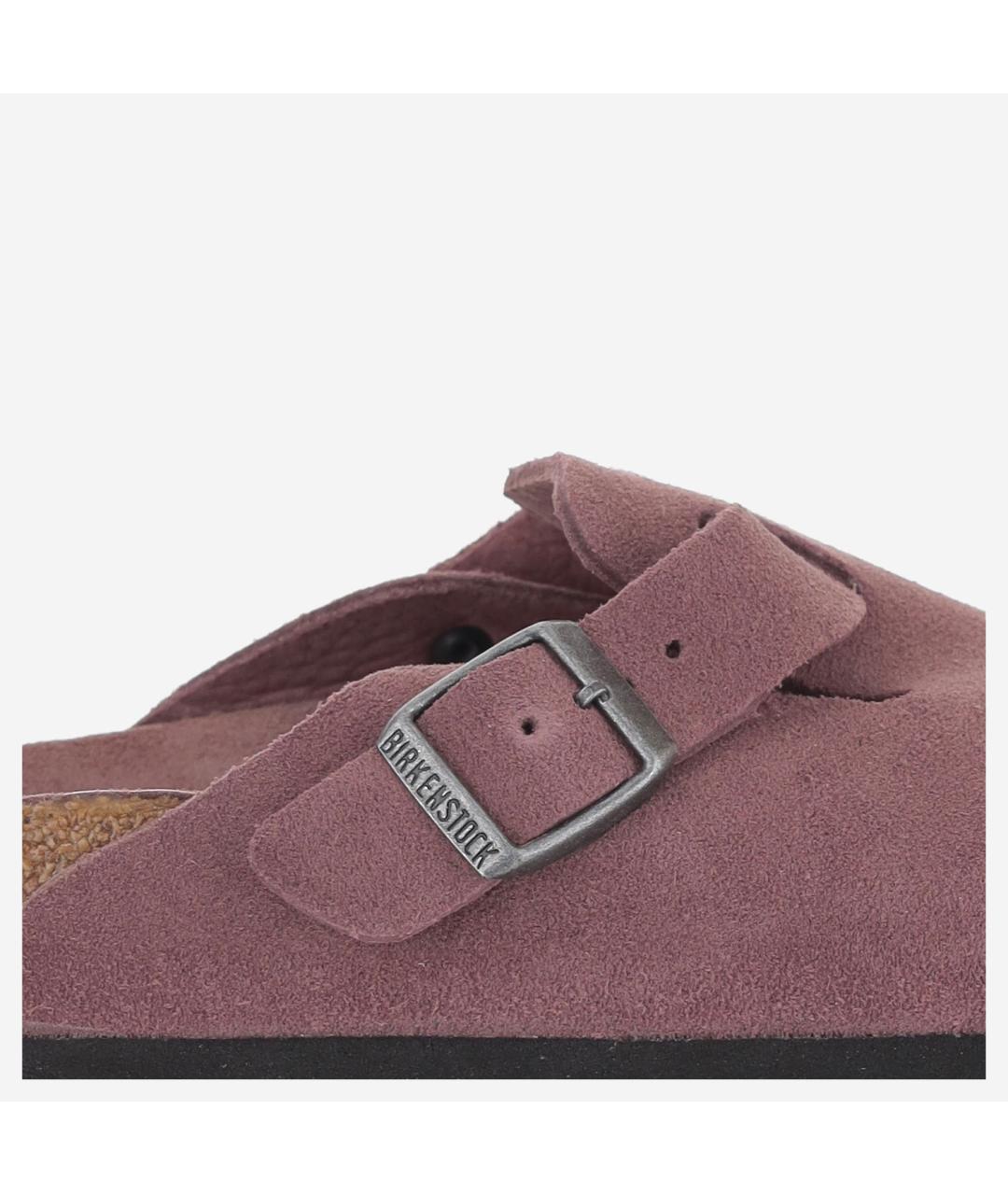 BIRKENSTOCK Розовые замшевые мюли, фото 5