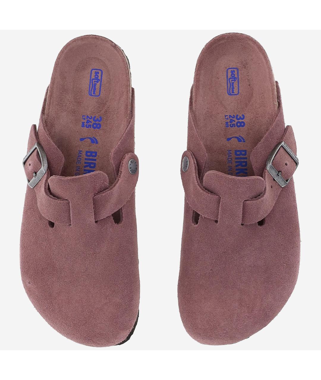BIRKENSTOCK Розовые замшевые мюли, фото 2