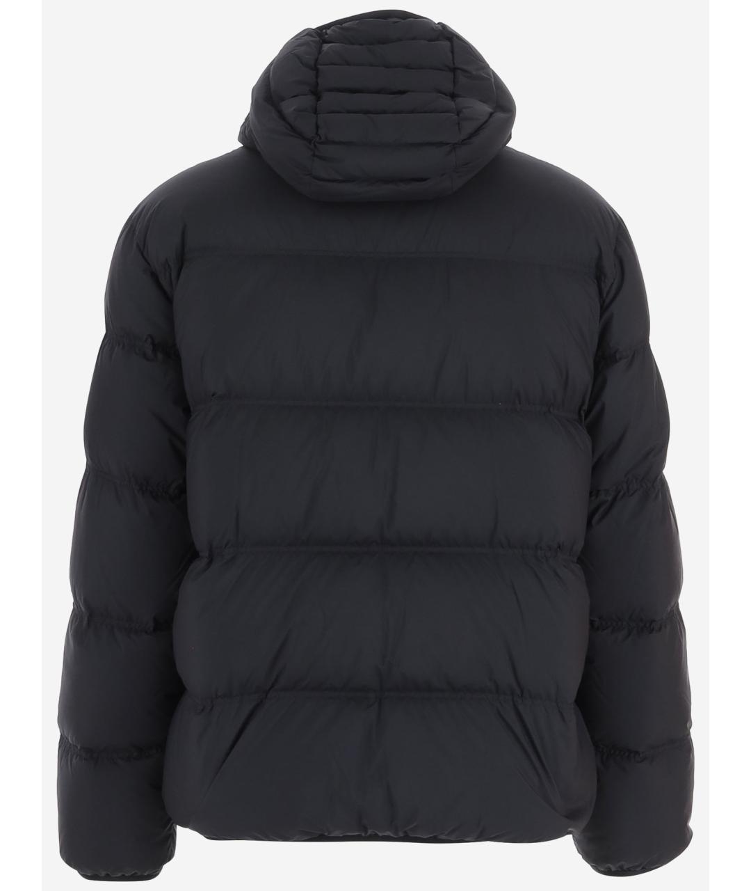 MONCLER Черный полиэстеровый пуховик, фото 2