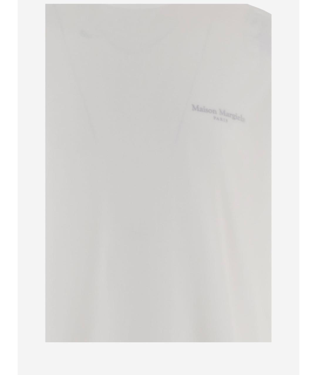 MAISON MARGIELA Белая вискозная футболка, фото 3