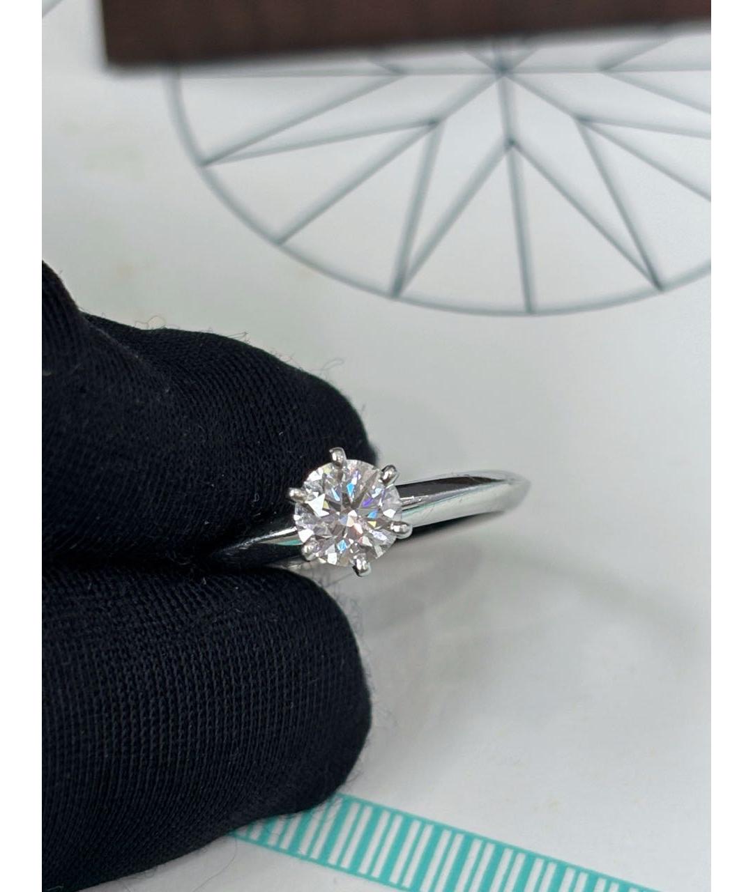 TIFFANY&CO Белое платиновое кольцо, фото 4