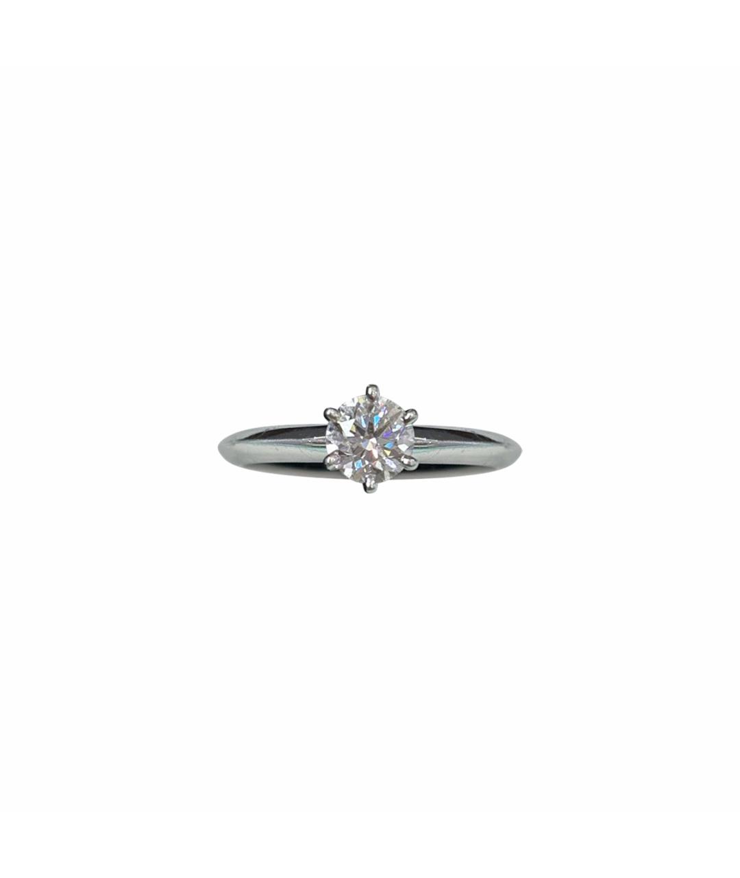TIFFANY&CO Белое платиновое кольцо, фото 1