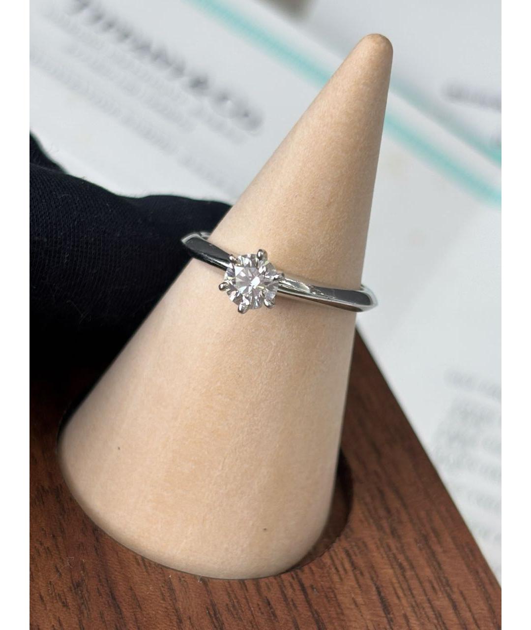 TIFFANY&CO Белое платиновое кольцо, фото 2