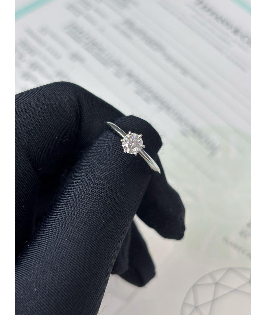 TIFFANY&CO Белое платиновое кольцо, фото 5