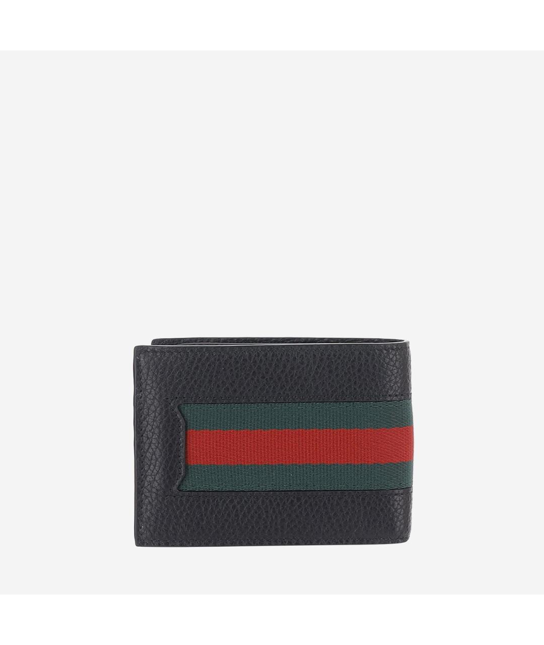 GUCCI Черный кожаный кошелек, фото 2