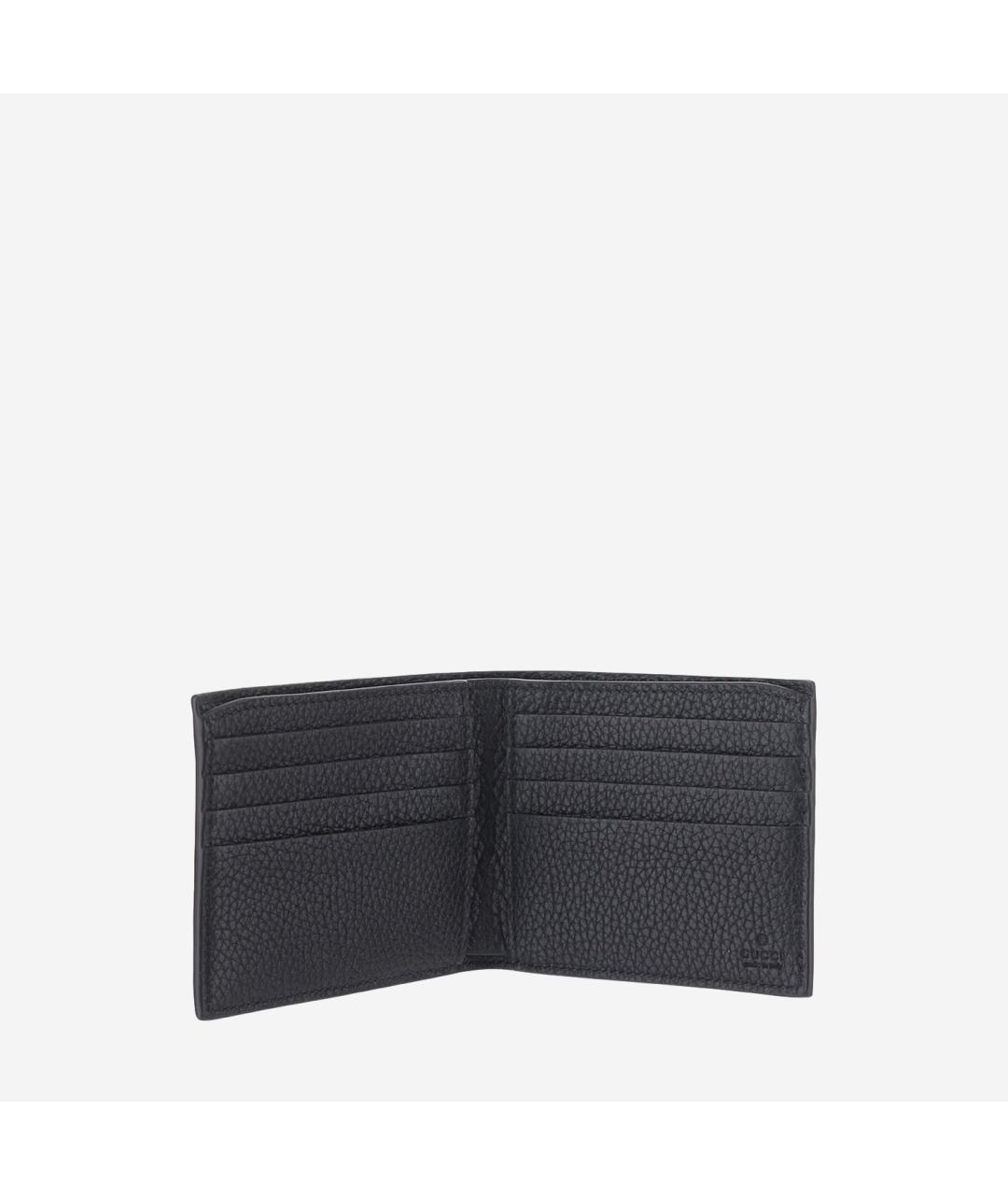 GUCCI Черный кожаный кошелек, фото 3