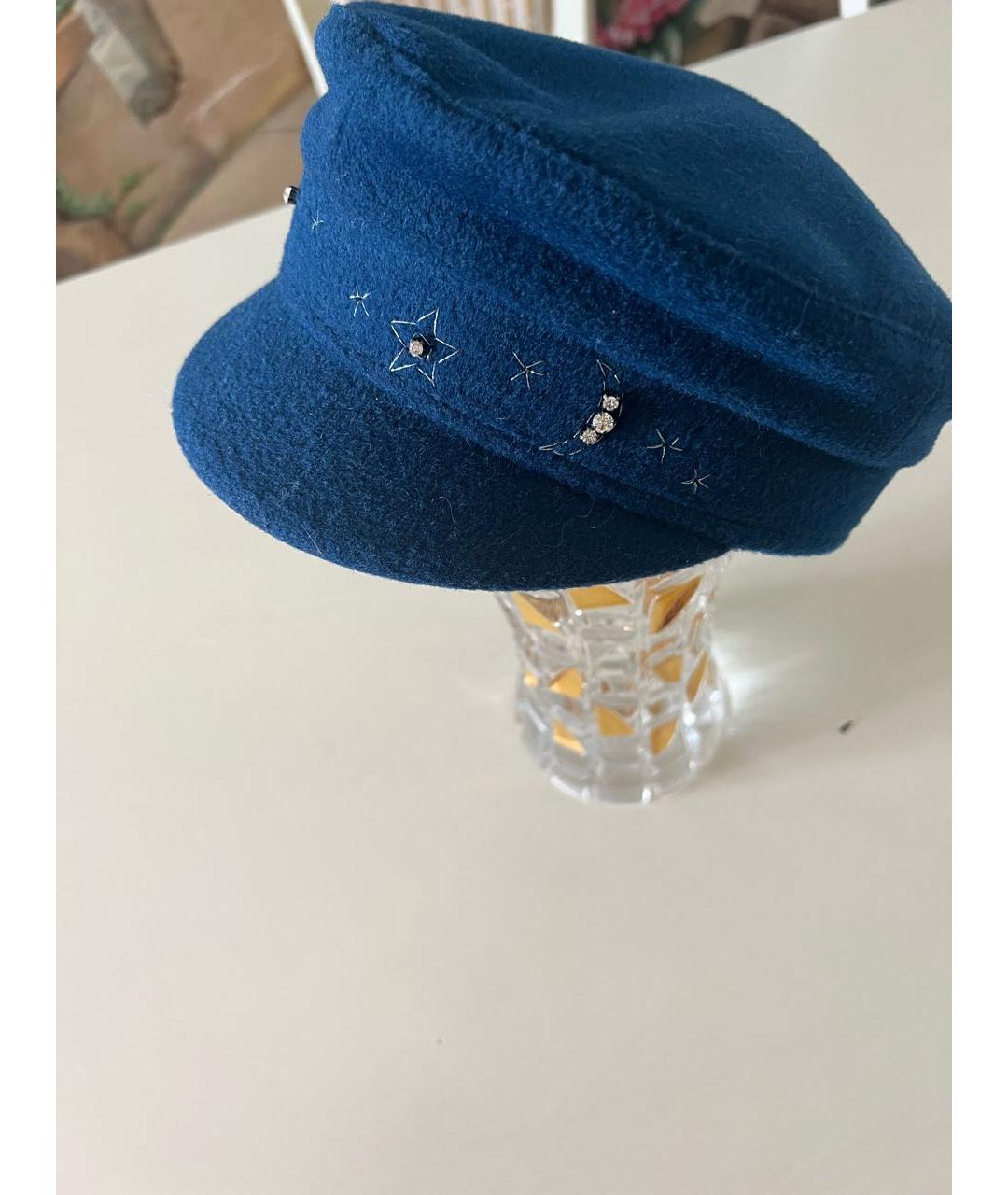 RUSLAN BAGINSKIY Синяя шерстяная кепка, фото 2