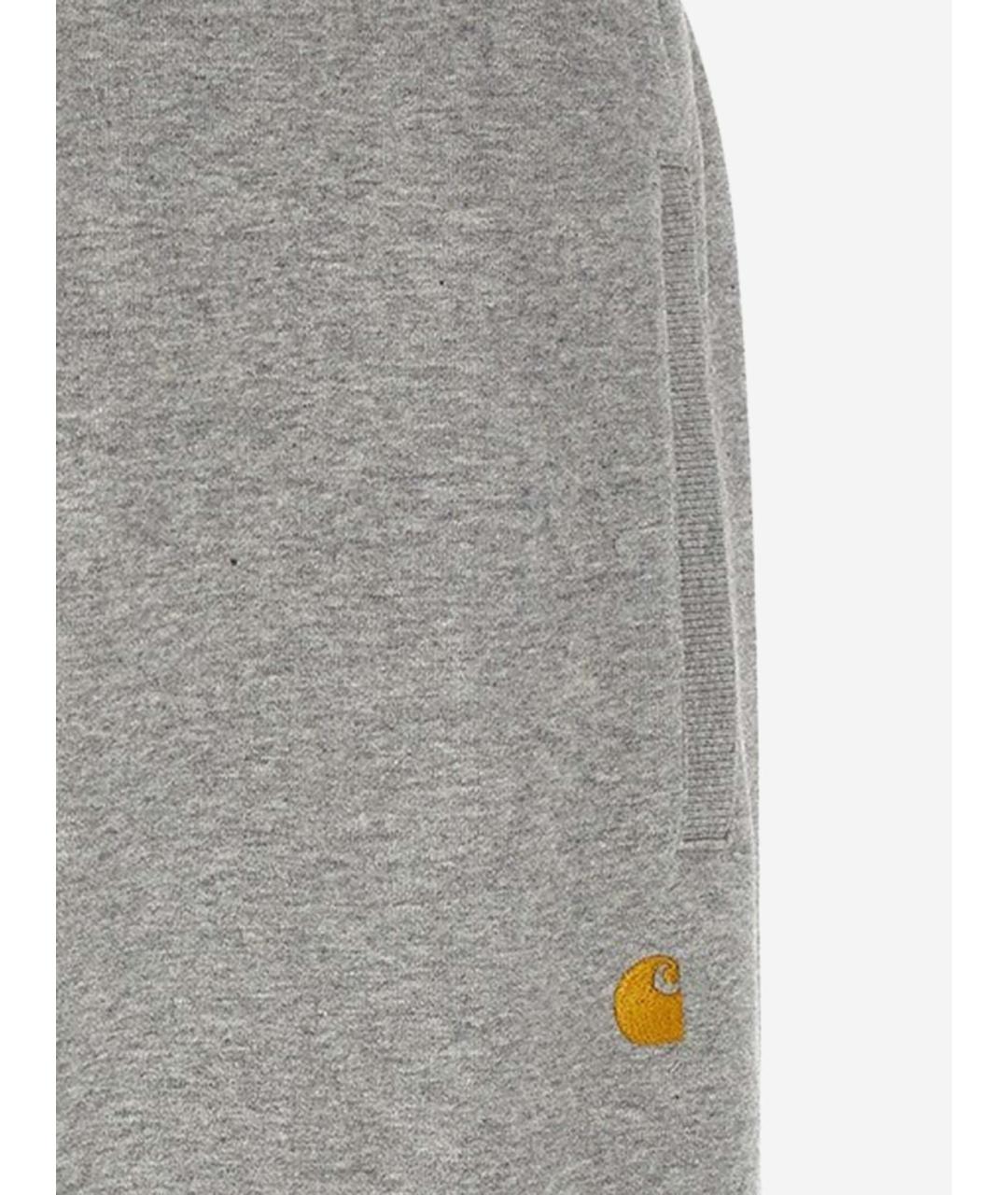 CARHARTT WIP Серые хлопковые повседневные брюки, фото 3