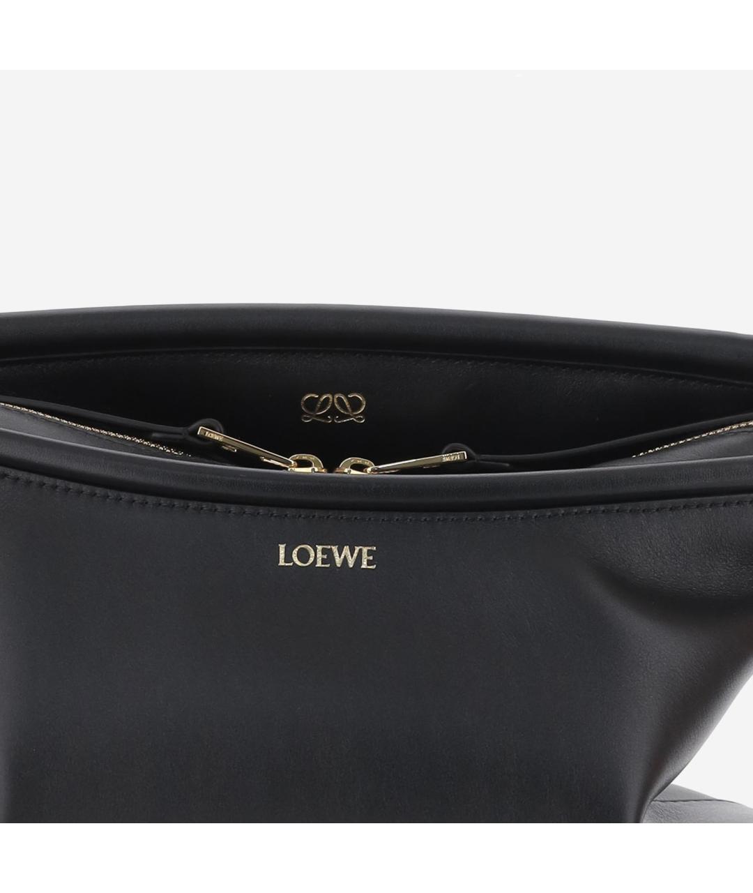 LOEWE Черная кожаная сумка через плечо, фото 5