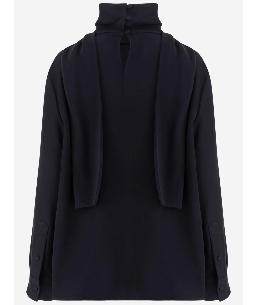 BALENCIAGA Черный шерстяной джемпер / свитер, фото 2