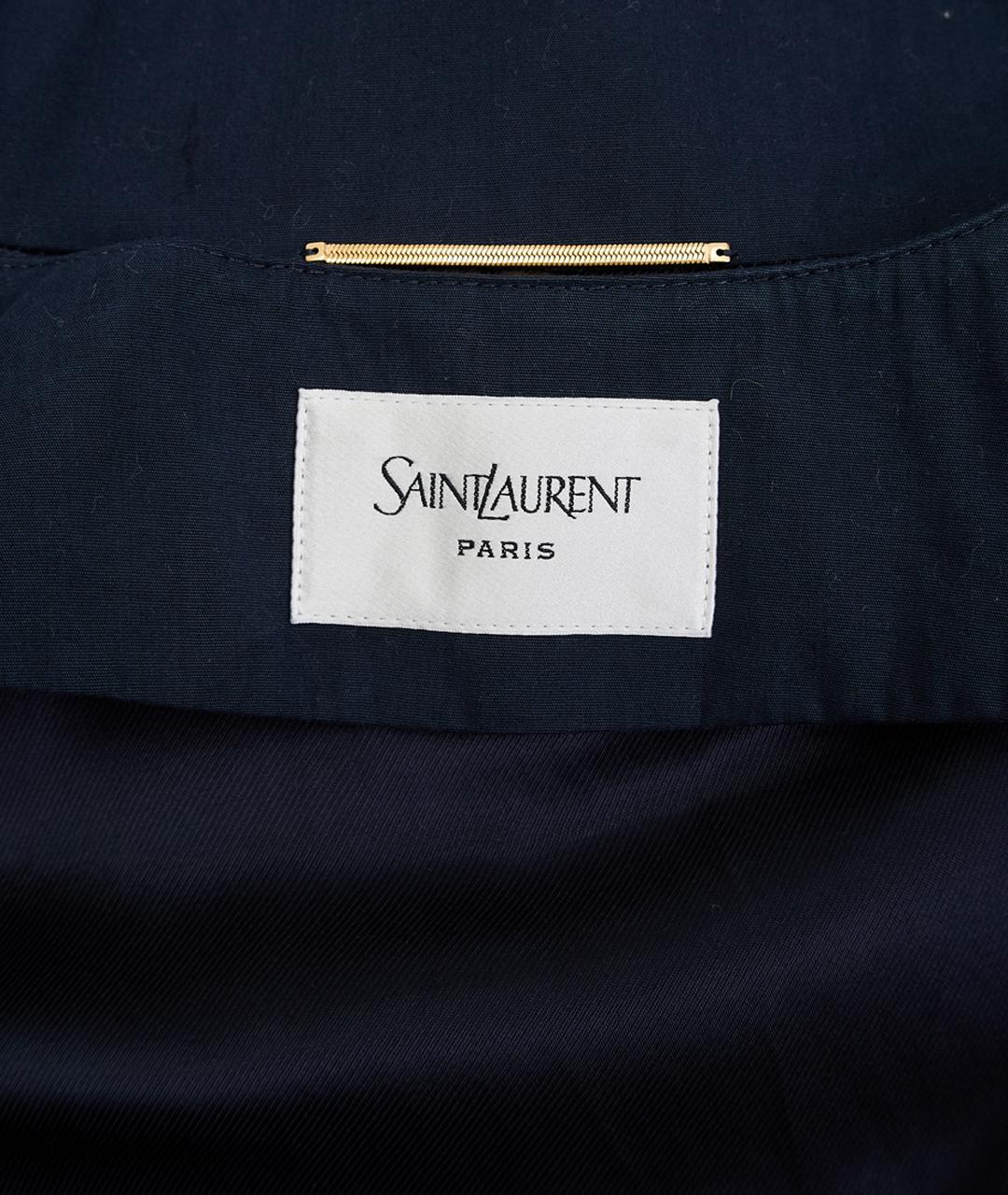 SAINT LAURENT Бежевая хлопковая куртка, фото 9