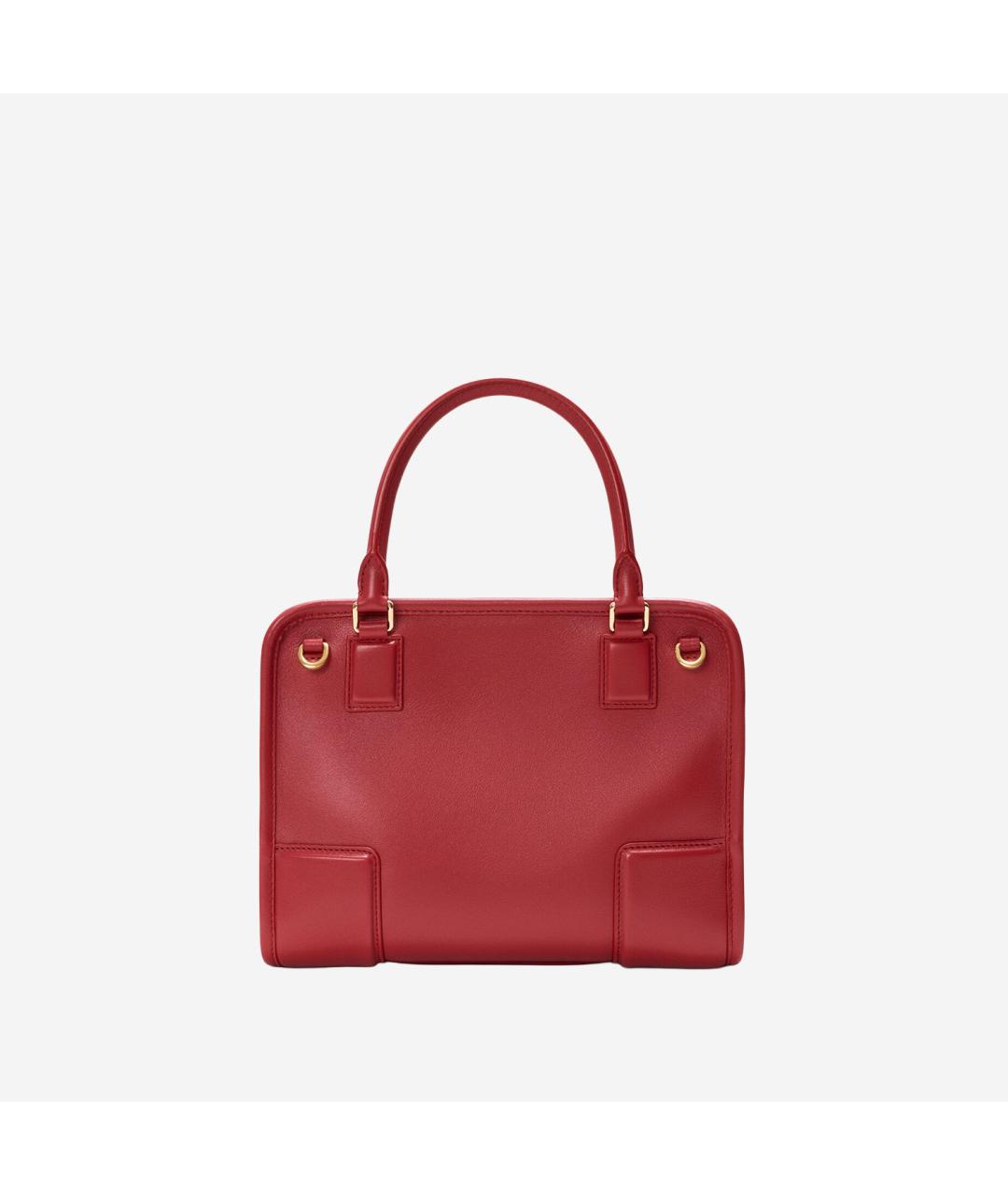 LOEWE Красная кожаная сумка тоут, фото 3