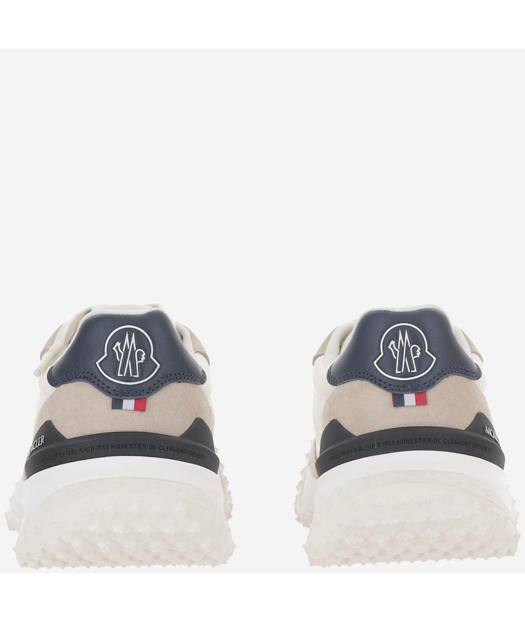 MONCLER Мульти кожаные низкие кроссовки / кеды, фото 4