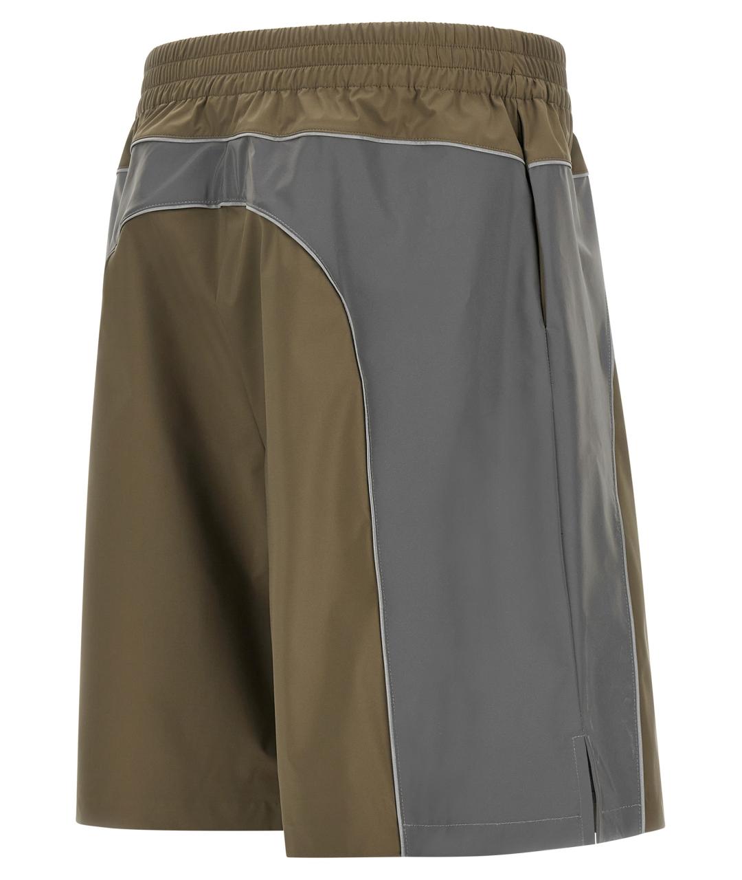 BALENCIAGA Хаки полиэстеровые шорты, фото 3