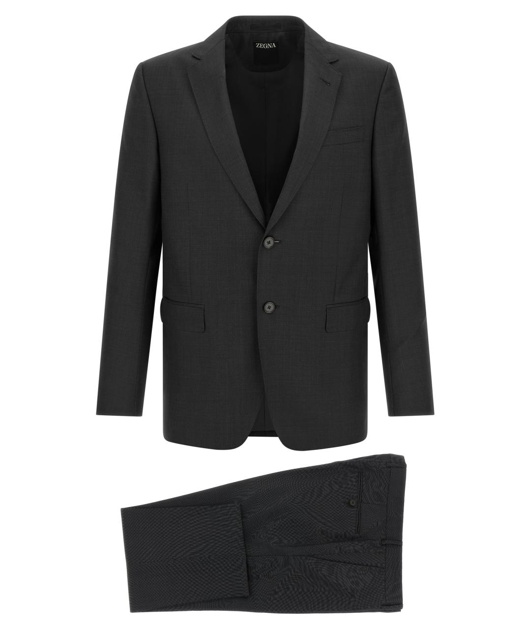 ZEGNA Серый классический костюм, фото 1