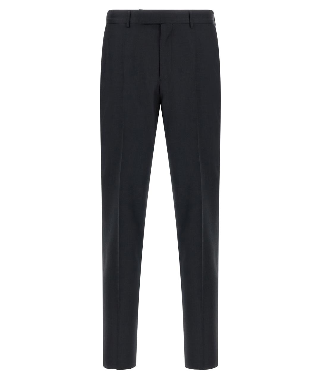 ZEGNA Темно-синий классический костюм, фото 4