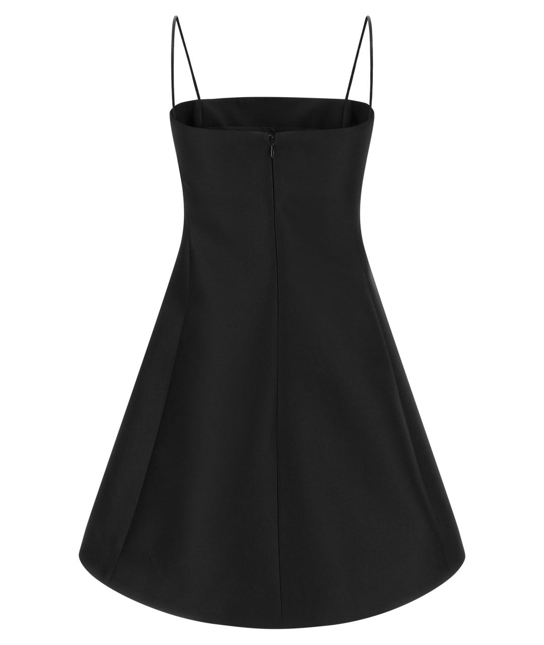 BALENCIAGA Черное шерстяное повседневное платье, фото 2