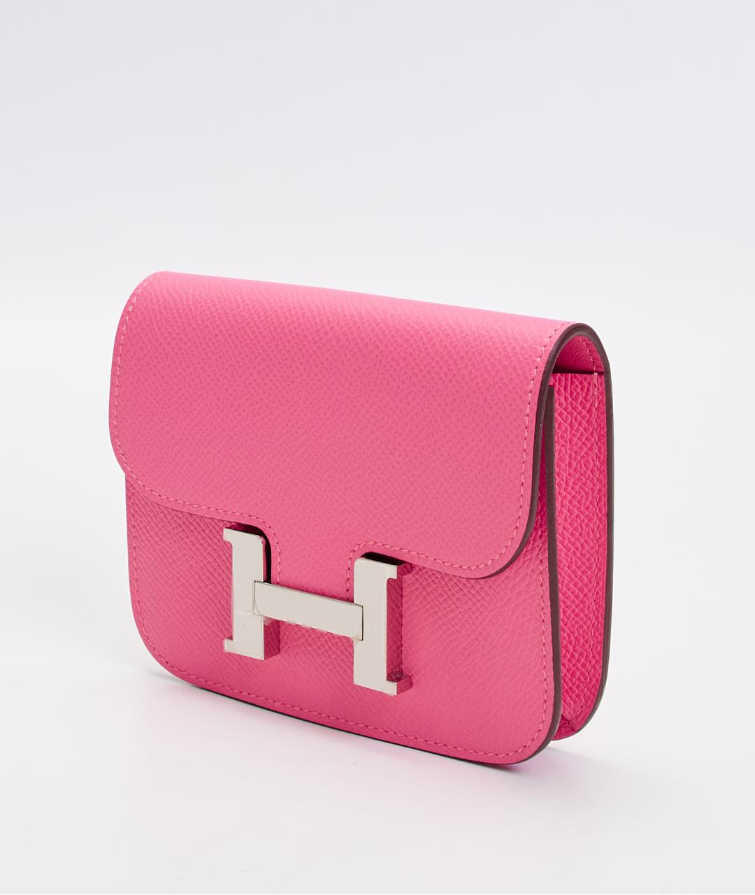 HERMES Розовая кожаная поясная сумка, фото 2