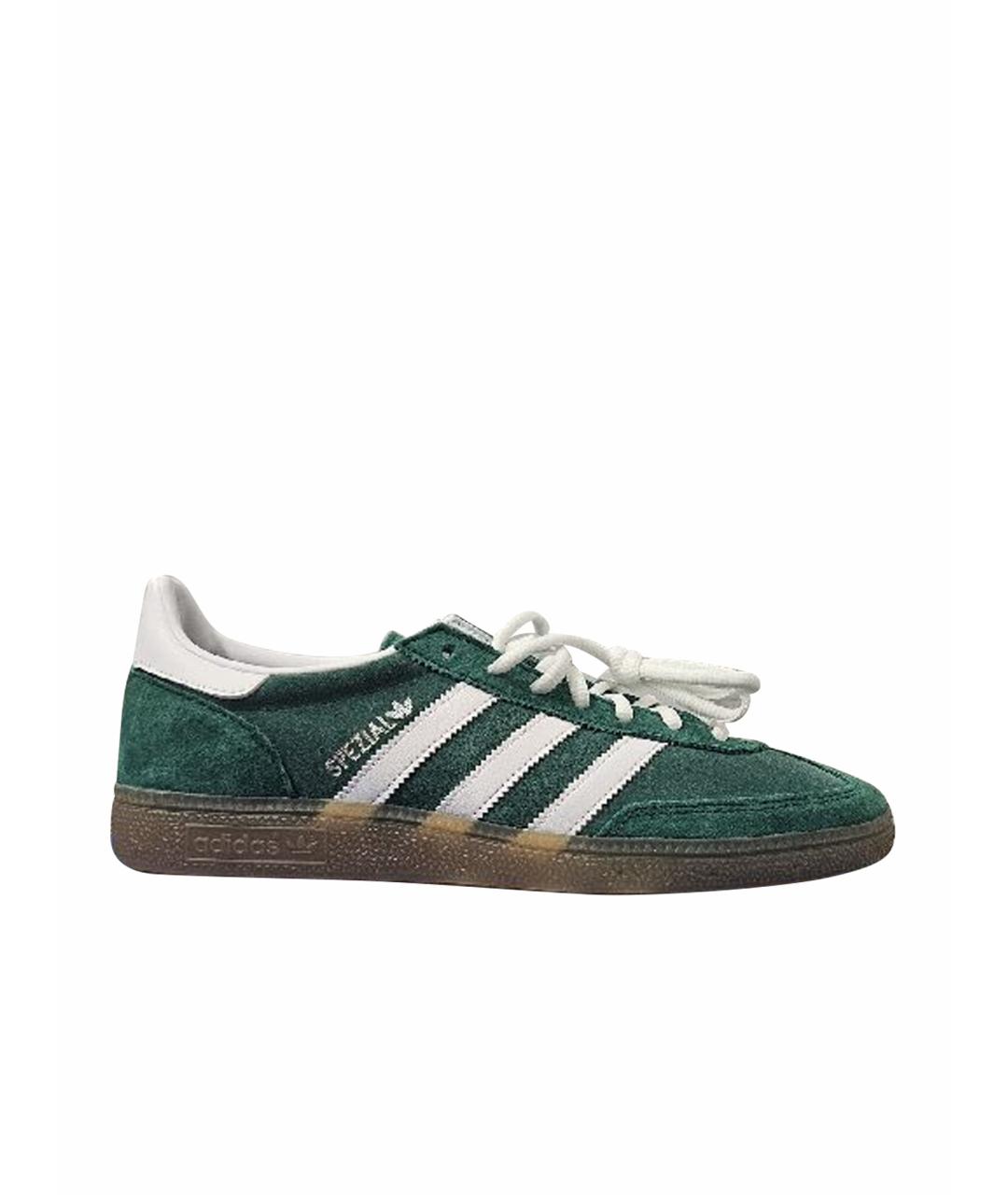 ADIDAS Зеленые замшевые кроссовки, фото 1