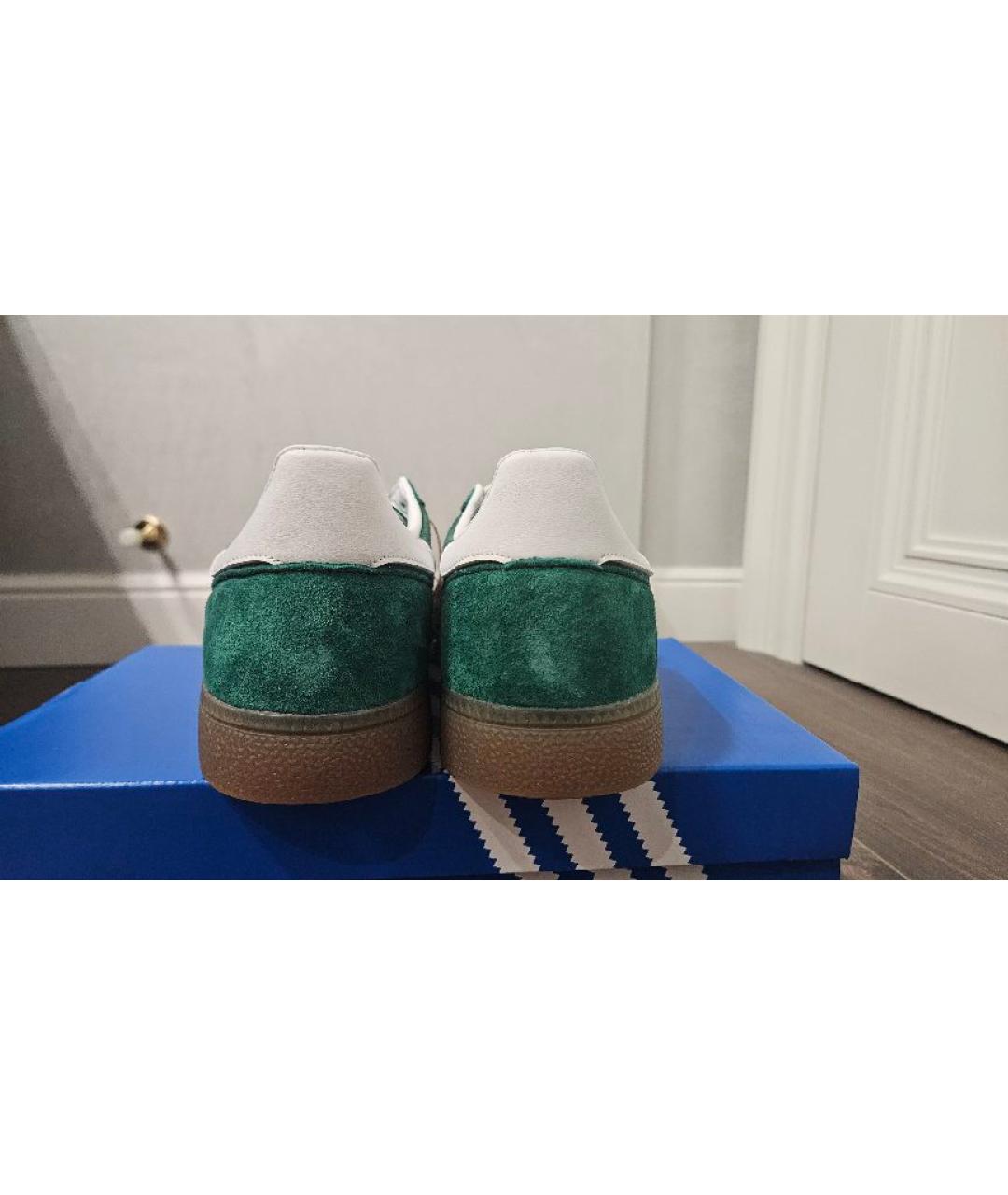 ADIDAS Зеленые замшевые кроссовки, фото 4