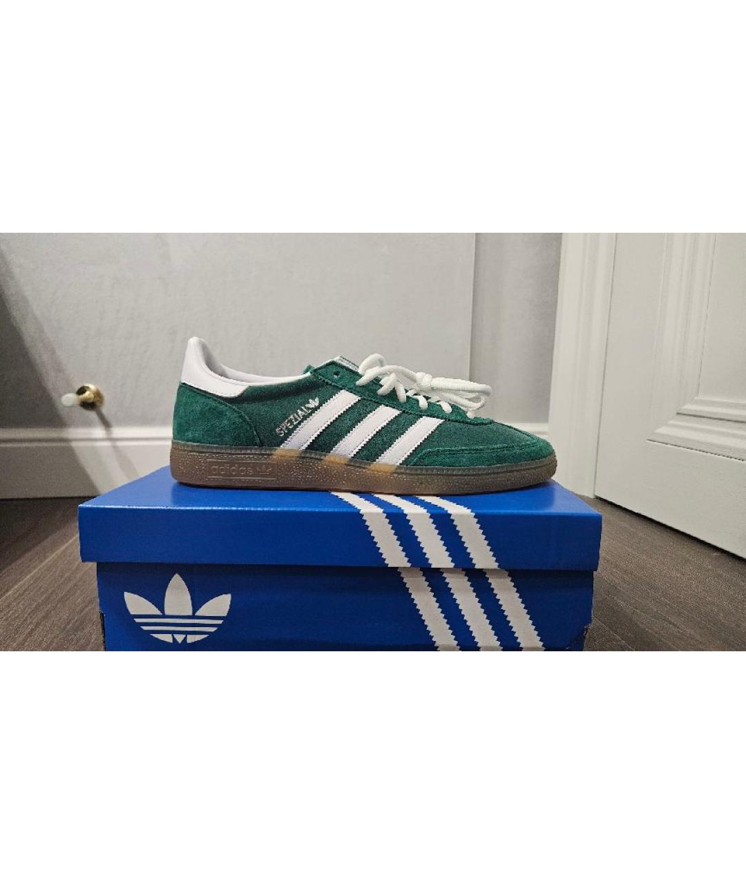 ADIDAS Зеленые замшевые кроссовки, фото 5
