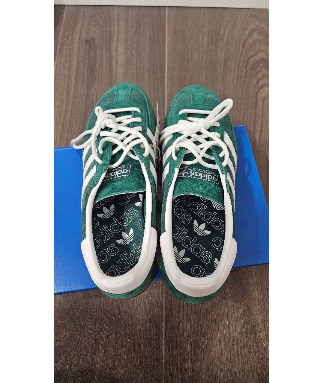 ADIDAS Зеленые замшевые кроссовки, фото 3