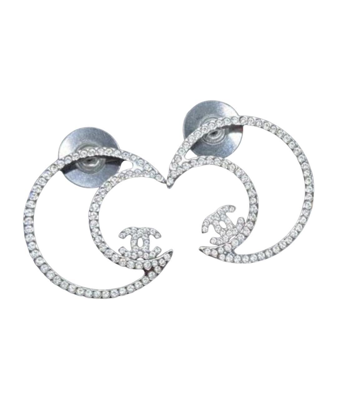 CHANEL Серебряные серьги, фото 1