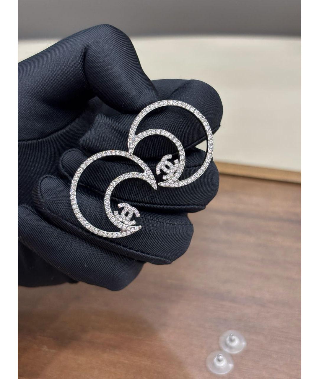 CHANEL Серебряные серьги, фото 4