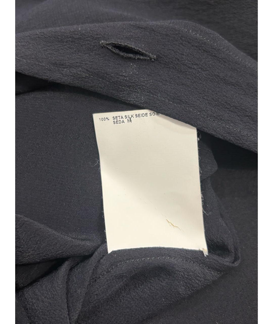MAISON MARGIELA Черная шелковая рубашка, фото 7