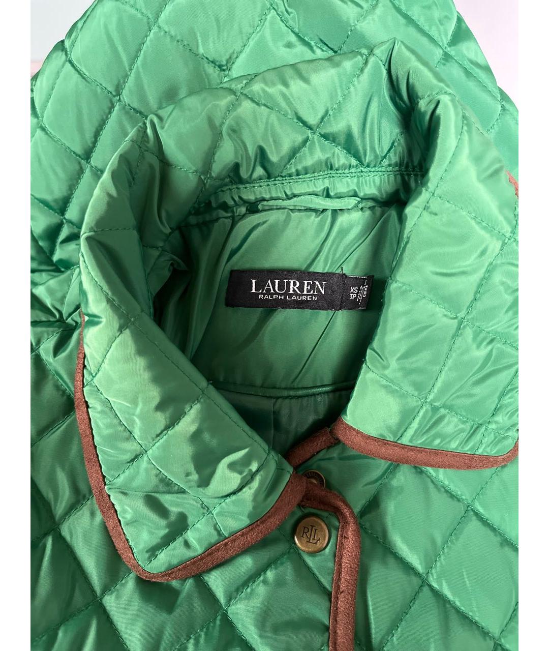 RALPH LAUREN Зеленая полиэстеровая куртка, фото 3