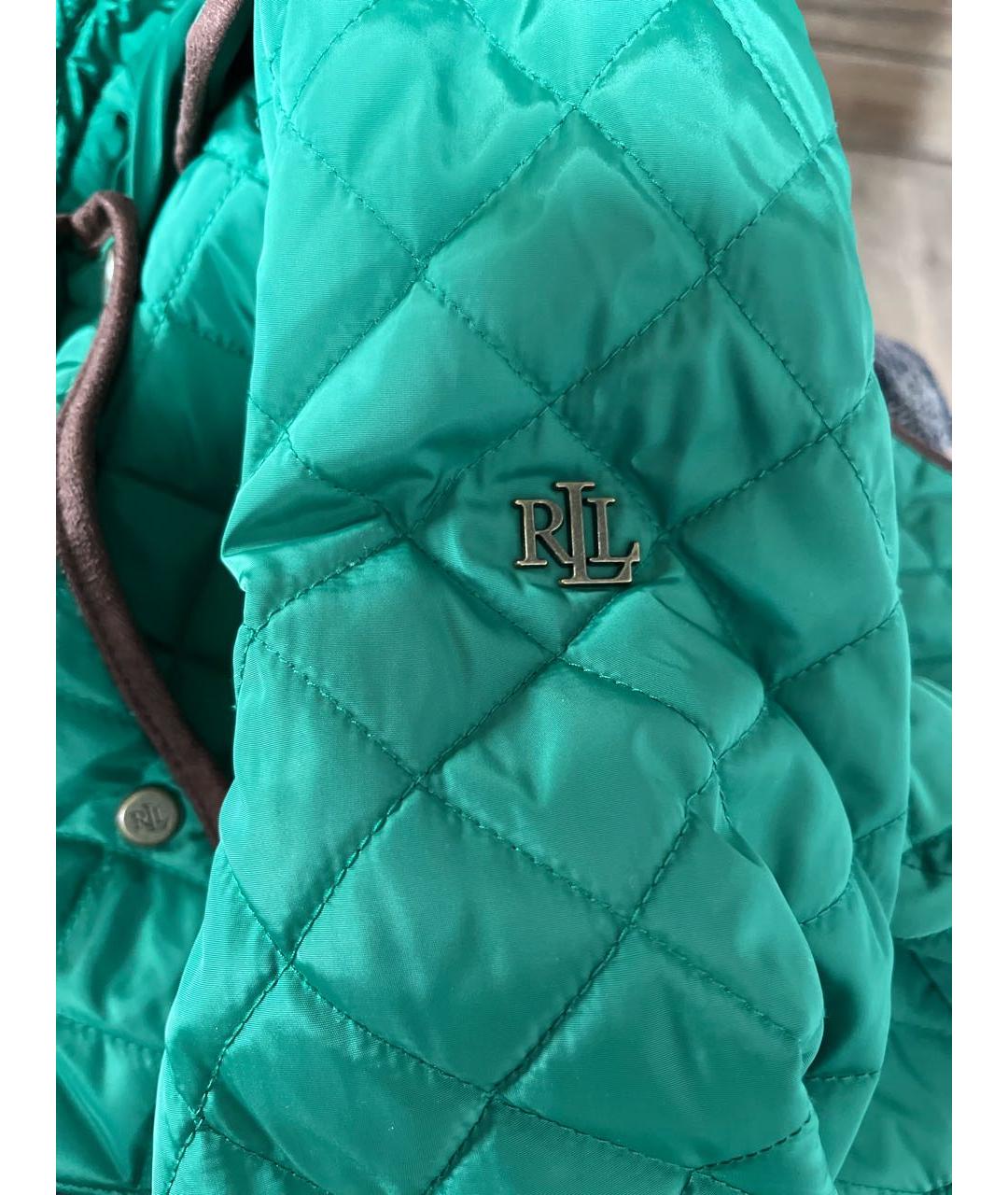 RALPH LAUREN Зеленая полиэстеровая куртка, фото 4